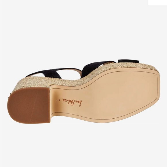 Sam Edelman Trianna 2 Platform sandals in black New with box size 9.5 - Picture 6 of 9